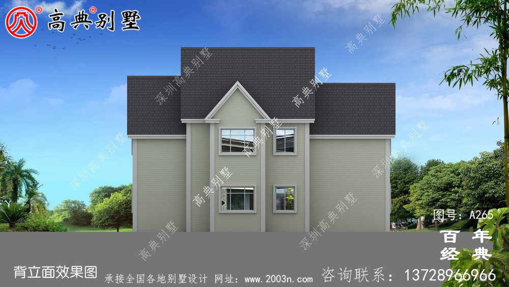经典乡村两层小别墅设计图纸及施工图 两层别墅设计图