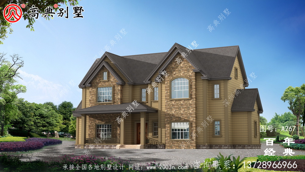 簡易兩層鄉村自建房設計圖_農村房屋設計圖