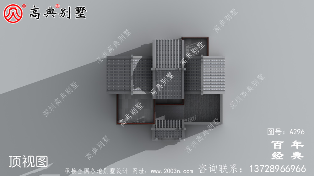 新农村建设三层带阳台自建别墅工程图纸_别墅设计图纸,三层带阳台独栋别墅