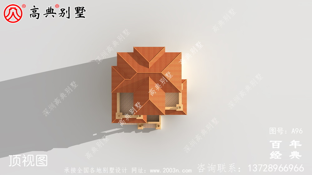 带车库的三层别墅设计及施工图_乡村别墅设计图