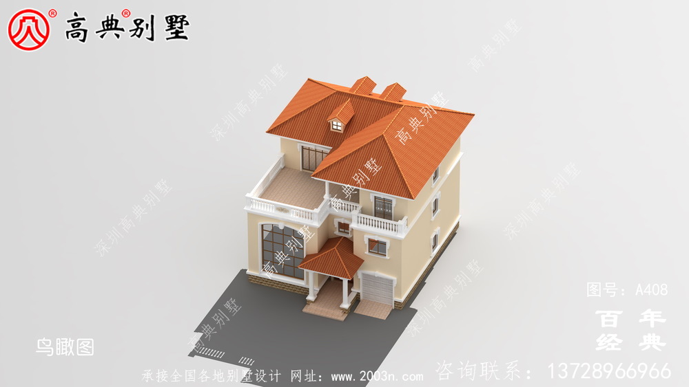 農(nóng)村三層實(shí)用帶露臺車庫住宅設(shè)計(jì)圖紙及效果圖_別墅設(shè)計(jì)圖紙、農(nóng)村住宅設(shè)計(jì)圖紙