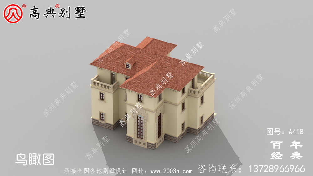 三層帶露臺(tái)車庫(kù)新農(nóng)村別墅設(shè)計(jì)圖及效果圖_別墅設(shè)計(jì)圖、農(nóng)村住宅設(shè)計(jì)圖