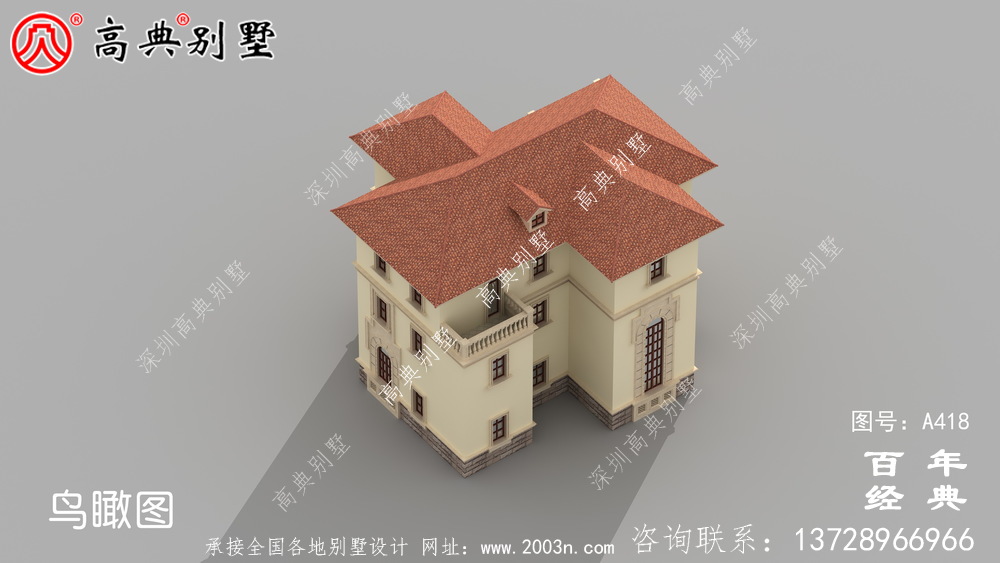三層帶露臺(tái)車庫(kù)新農(nóng)村別墅設(shè)計(jì)圖及效果圖_別墅設(shè)計(jì)圖、農(nóng)村住宅設(shè)計(jì)圖