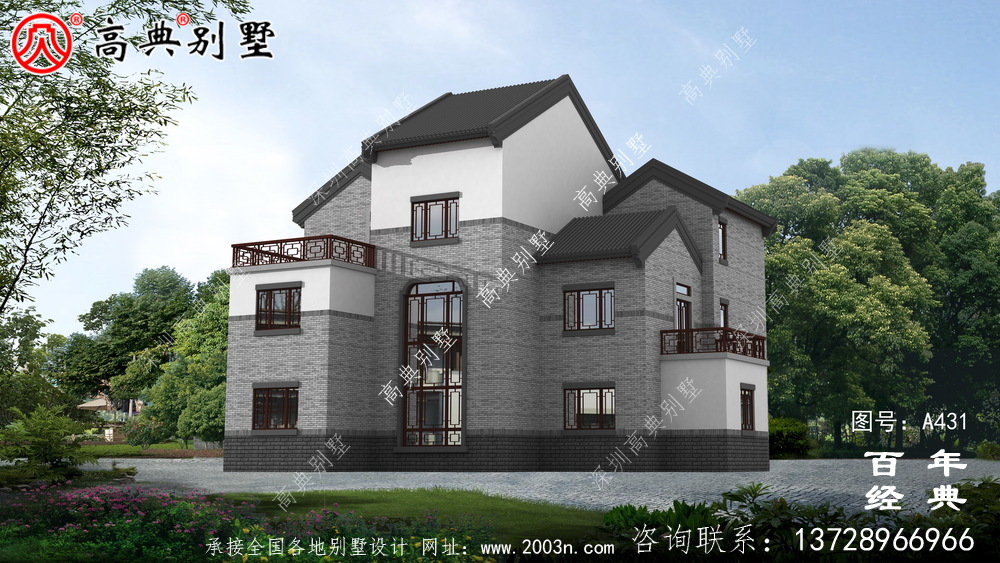 三層別墅全套圖紙附效果圖_別墅設計圖紙,農村房屋設計圖