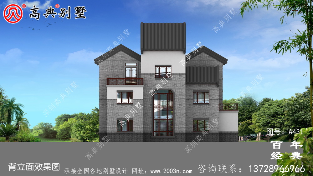 三層別墅全套圖紙附效果圖_別墅設計圖紙,農村房屋設計圖