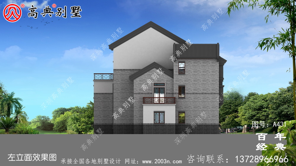 三層別墅全套圖紙附效果圖_別墅設計圖紙,農村房屋設計圖