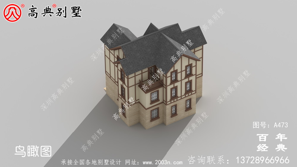 欧式三层别墅设计图纸及施工图 房屋设计图