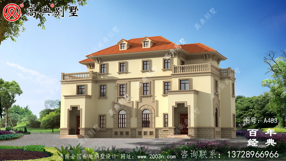 三层双拼农村自建房图纸_别墅设计图纸,农村房屋设计图,农村自建房设计