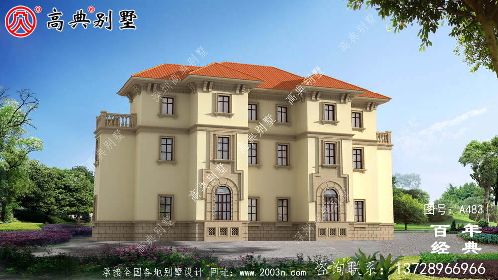 三层双拼农村自建房图纸_别墅设计图纸,农村房屋设计图,农村自建房设计