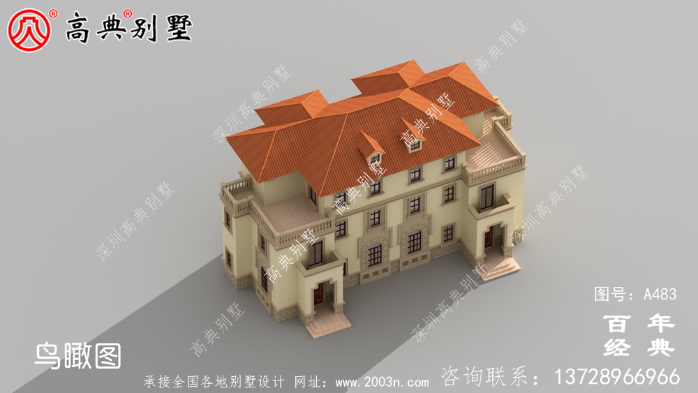 三层双拼农村自建房图纸_别墅设计图纸,农村房屋设计图,农村自建房设计