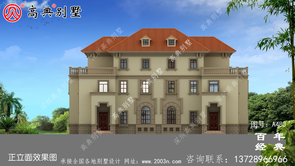 三层双拼农村自建房图纸_别墅设计图纸,农村房屋设计图,农村自建房设计