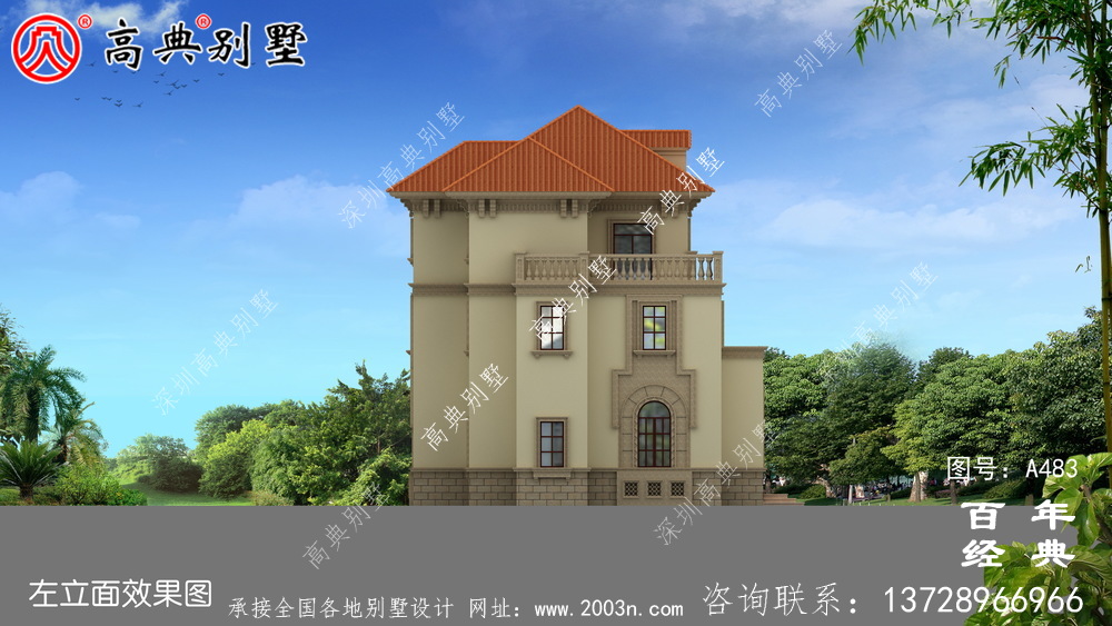 三层双拼农村自建房图纸_别墅设计图纸,农村房屋设计图,农村自建房设计
