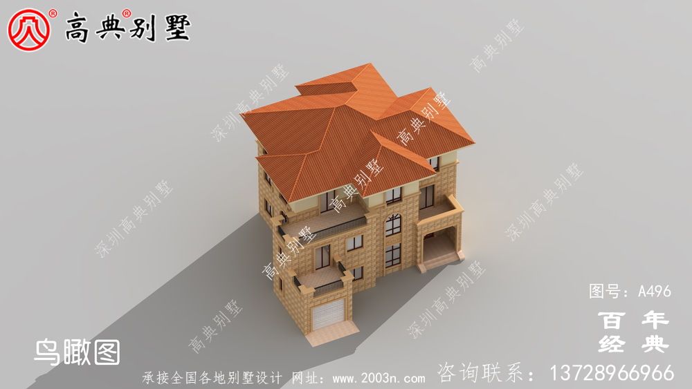 农村三层带车库住宅设计图_别墅设计图纸,新农村别墅,农村自建房设计