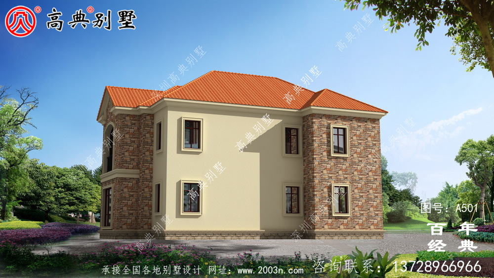 二层农村自建房全套图纸_别墅设计图纸,农村房屋设计图,农村自建房设计