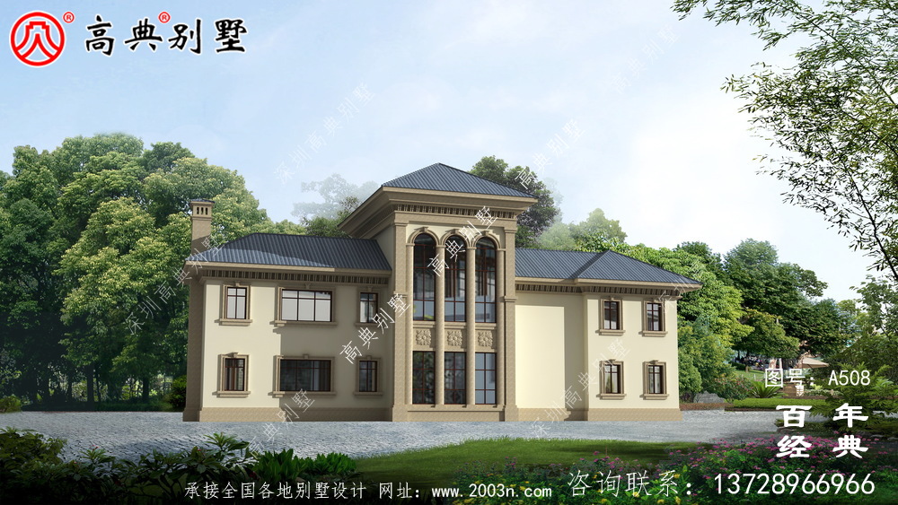 二楼农村住宅设计图纸_别墅设计图纸、新农村别墅、农村自建设计