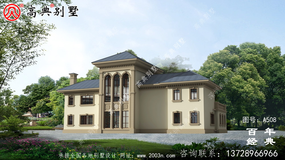 二楼农村住宅设计图纸_别墅设计图纸、新农村别墅、农村自建设计