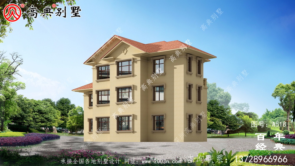 新農村三層住宅推薦方案_別墅設計圖紙,農村房屋設計圖,農村自建房設計