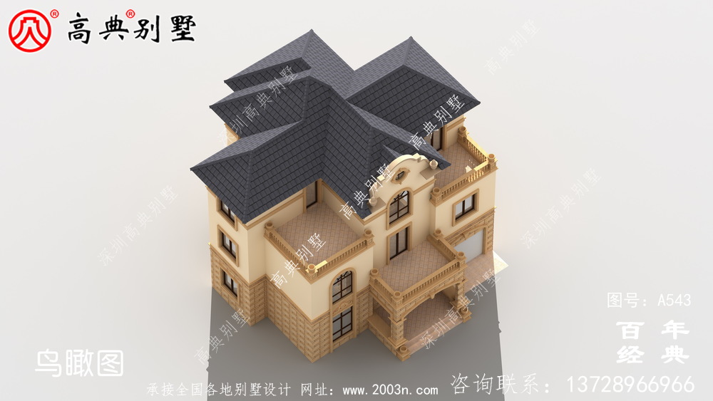 三層帶車庫別墅圖紙_別墅設計圖紙,新農村別墅,農村自建房設計