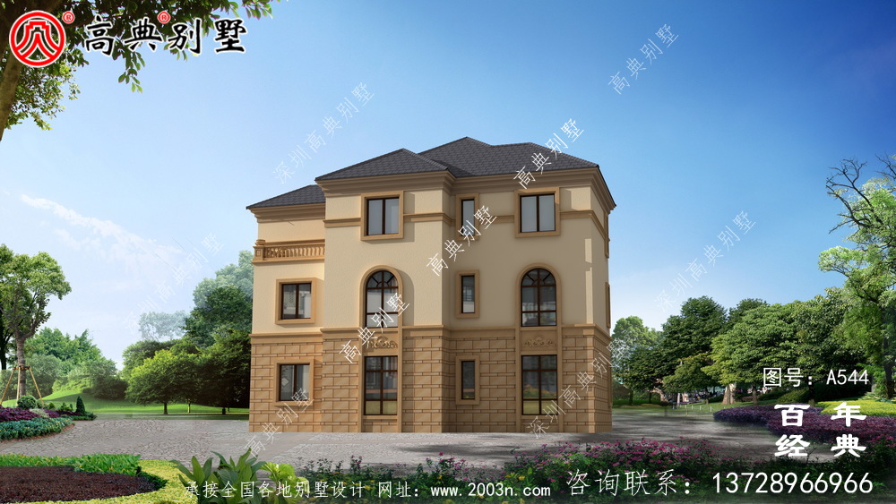 三層新農村住宅設計_別墅設計圖紙,新農村別墅,農村自建房設計