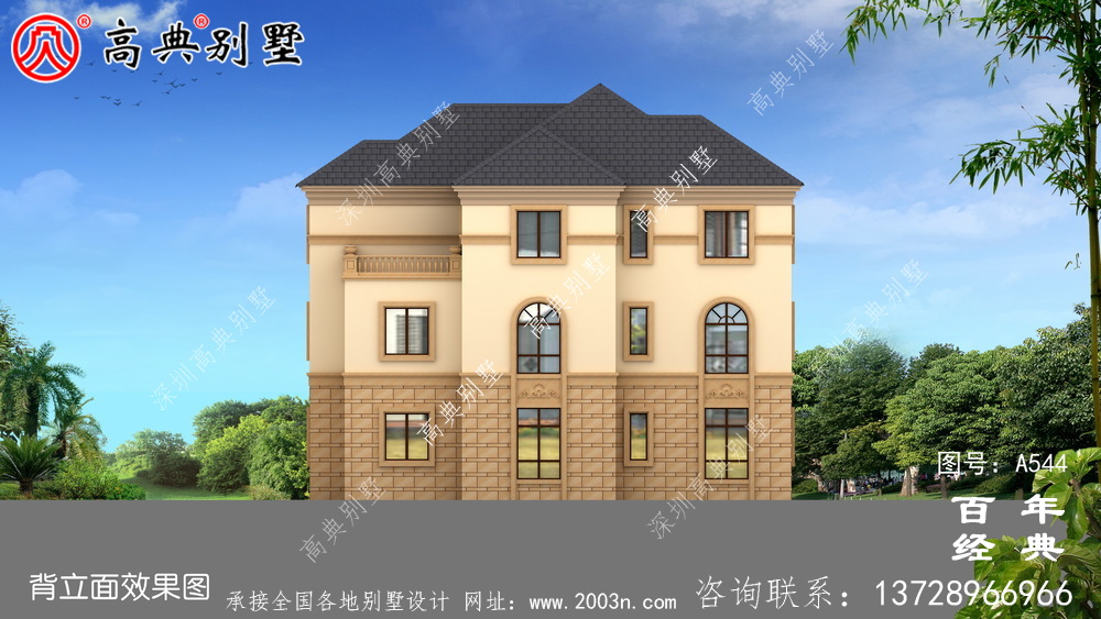 三層新農村住宅設計_別墅設計圖紙,新農村別墅,農村自建房設計