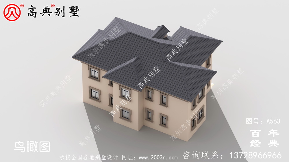 农村两层住宅施工图含效果图_别墅设计图纸,新农村别墅,农村自建房设计