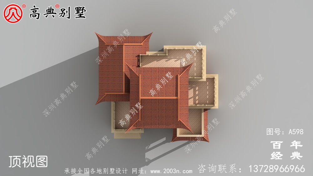 新农村四层中式住宅推荐方案_别墅设计图纸,新农村别墅,农村自建房设计