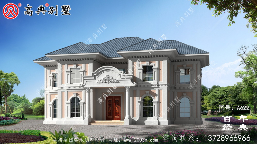 两层坡屋顶别墅_别墅设计图纸,新农村别墅,农村自建房设计 两层坡屋顶别墅_别墅设计图纸,新农村别墅,农村自建房设计