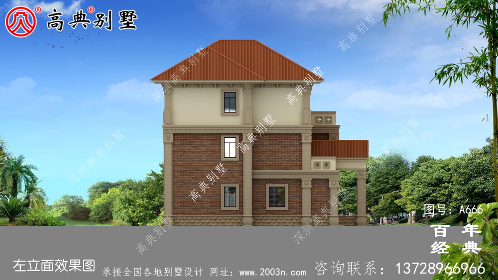 乡村三层带停车位适用型小别墅设计图纸_新农村别墅户型图设计