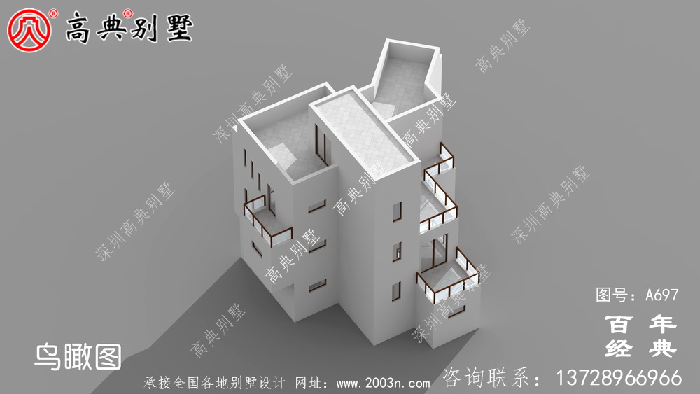 三層現代實用小別墅設計圖_現代三層住宅設計
