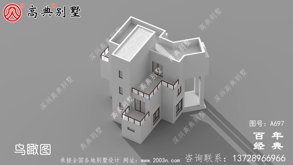 三層現代實用小別墅設計圖_現代三層住宅設計