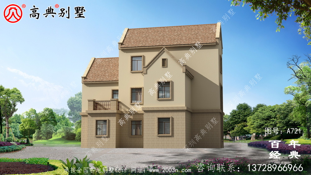 新農(nóng)村建設(shè)三層帶停車(chē)位鄉(xiāng)村別墅設(shè)計(jì)圖紙_三層別墅設(shè)計(jì)
