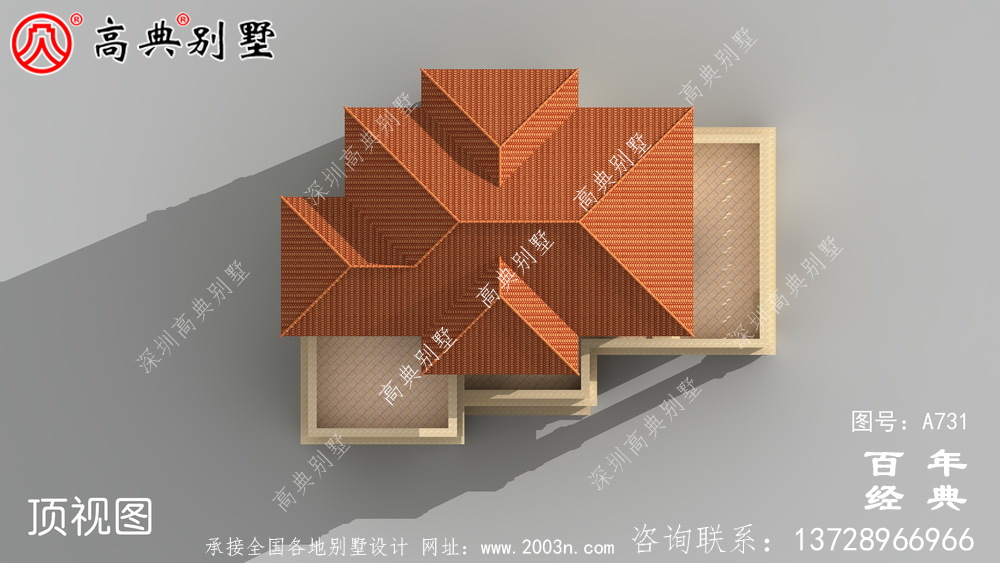 歐式三層復式別墅設計圖和效果圖_三層別墅設計圖