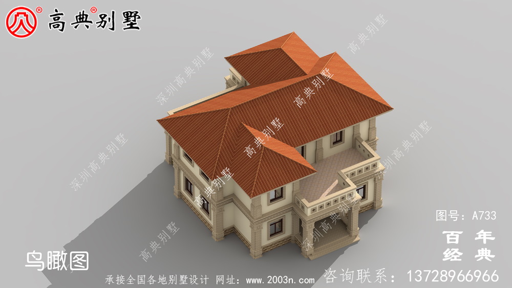 二层欧式古典别墅设计图纸及设计效果图_双层别墅设计图纸