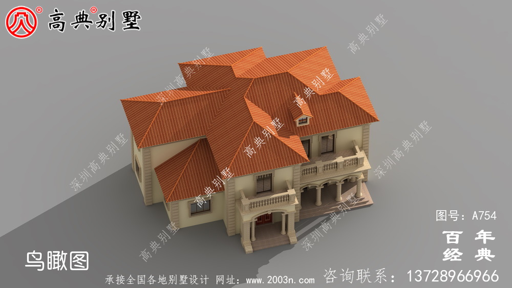 欧式两层别墅实用设计图纸_欧式两层别墅外观效果图