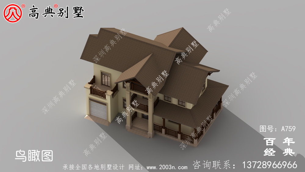 新農村建設三層別墅整套工程圖紙_別墅設計圖紙