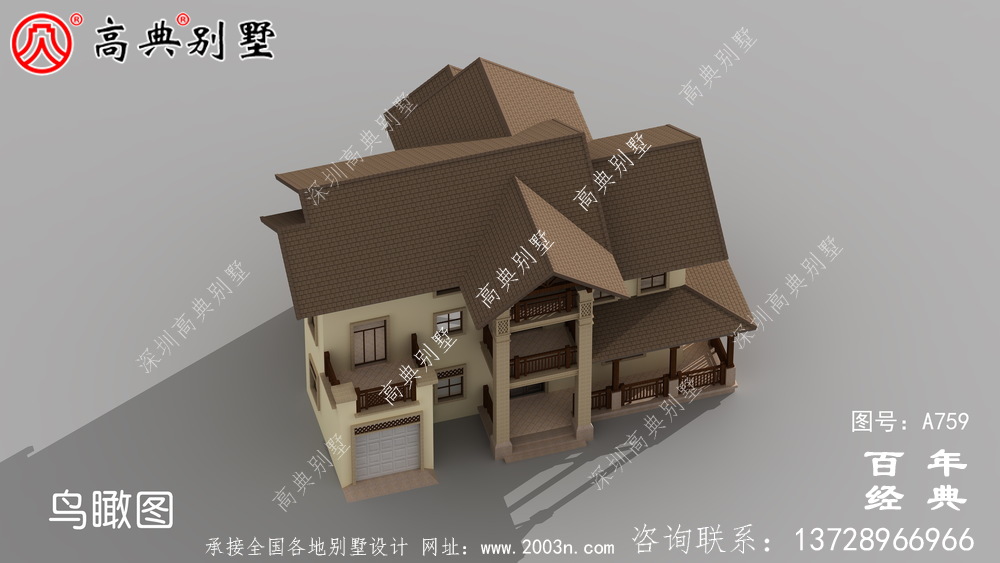 新農村建設三層別墅整套工程圖紙_別墅設計圖紙