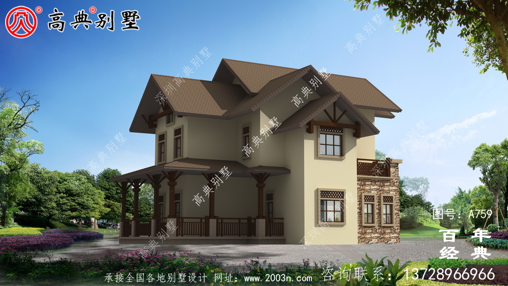 新農村建設三層別墅整套工程圖紙_別墅設計圖紙