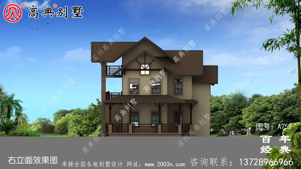 新農村建設三層別墅整套工程圖紙_別墅設計圖紙