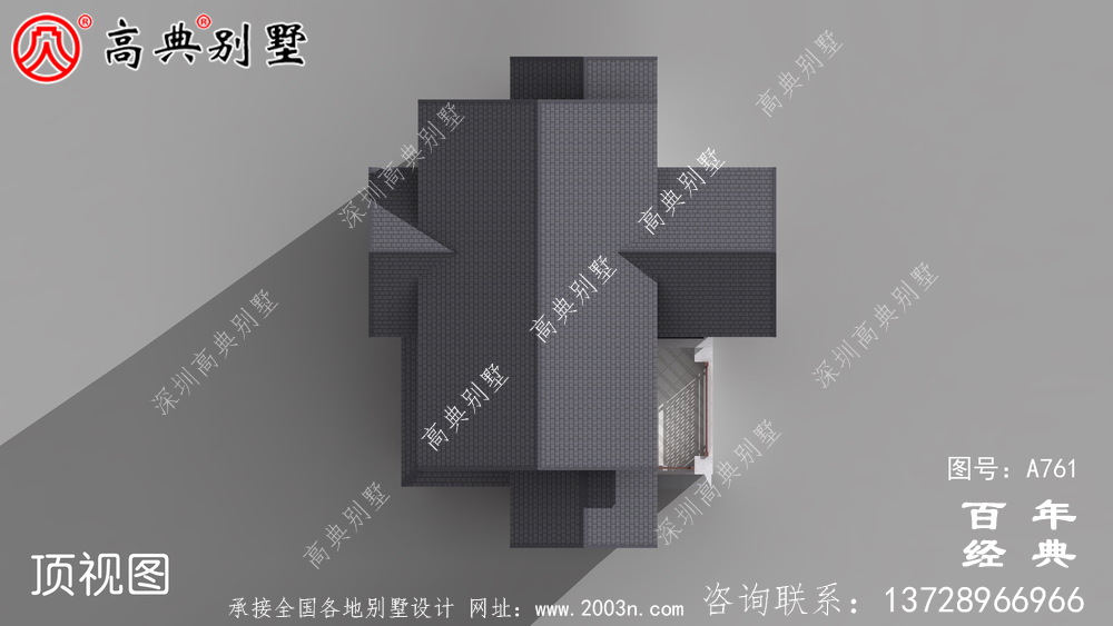 歐式三層歐式別墅設計工程圖紙_三層自建房設計圖