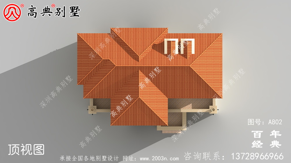 歐式三層舒適別墅設計圖和效果圖_鄉村三層別墅設計圖