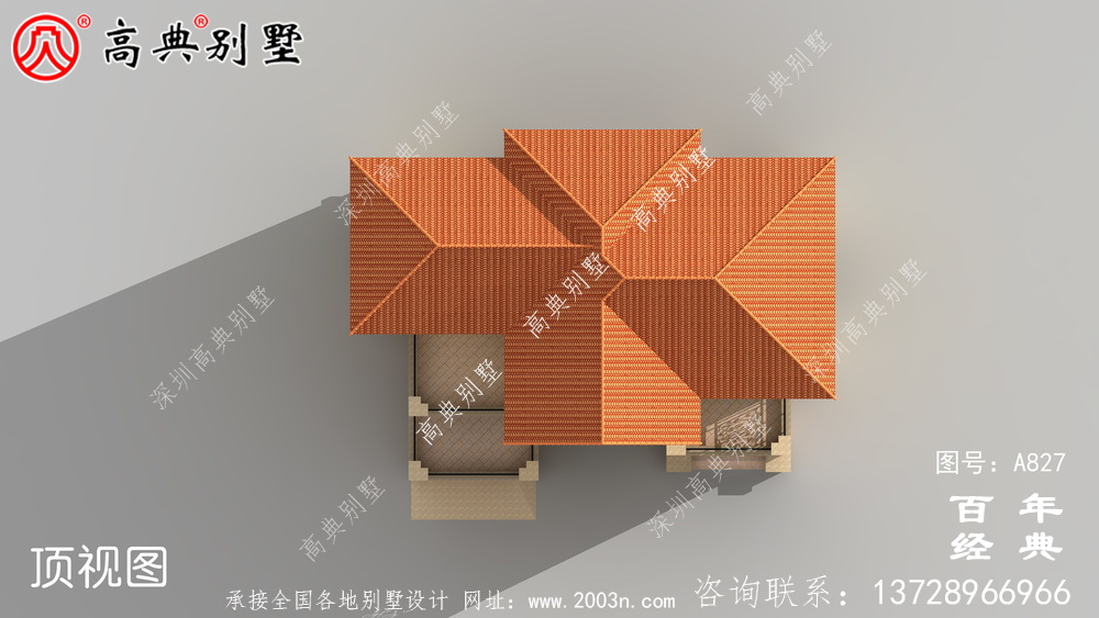 歐式古典三層帶陽臺別墅設(shè)計圖紙_三層別墅設(shè)計效果圖
