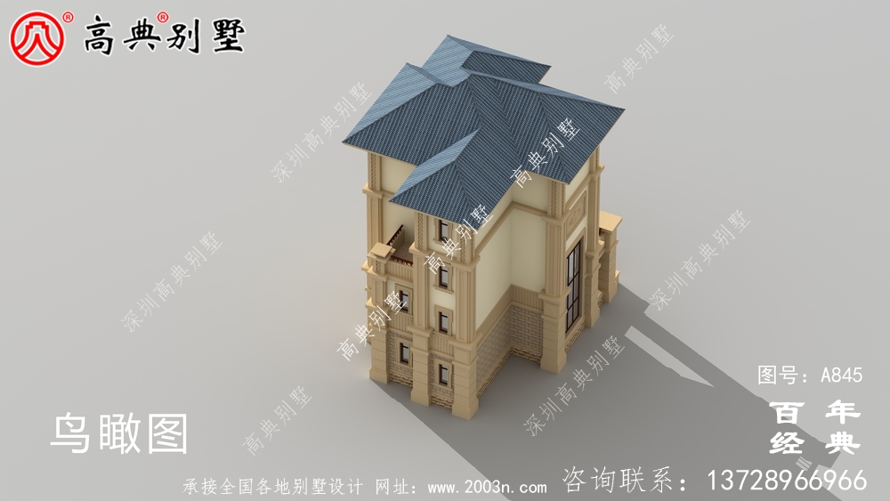 歐式四層豪華別墅設計整套工程圖紙_四層別墅設計圖紙