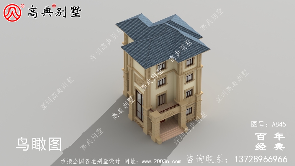 歐式四層豪華別墅設計整套工程圖紙_四層別墅設計圖紙