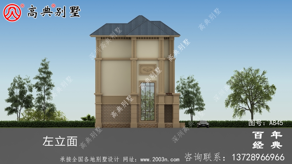 歐式四層豪華別墅設計整套工程圖紙_四層別墅設計圖紙