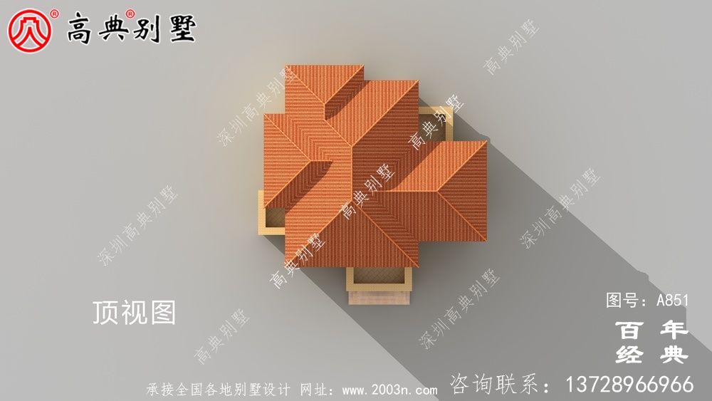 欧式二层经济实用小别墅设计图纸_乡村双层建造房屋设计图
