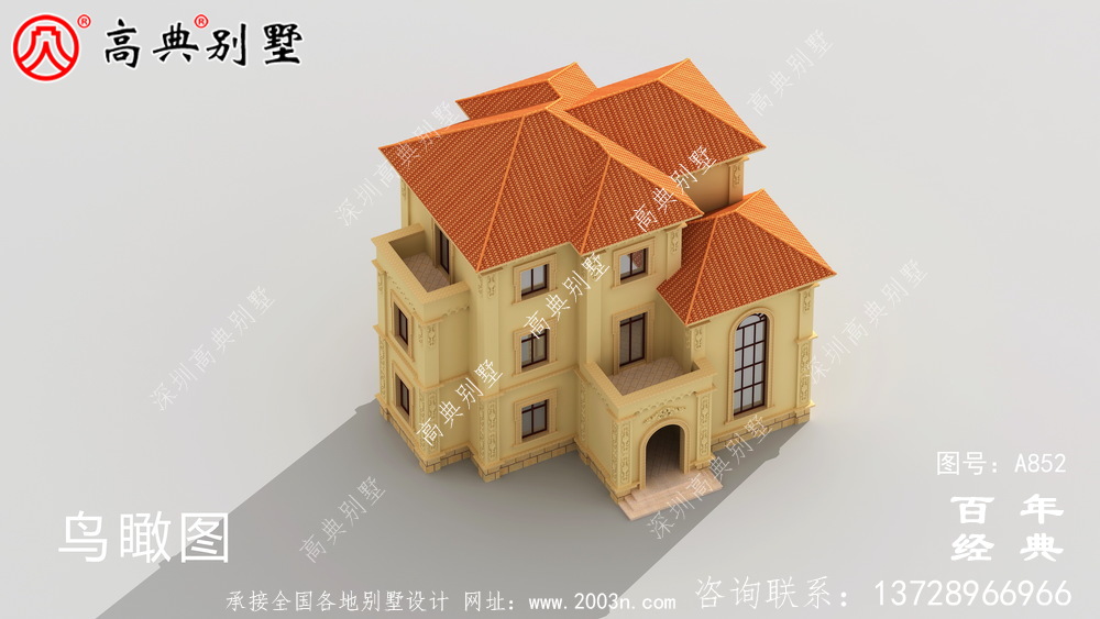 歐式三層別墅效果圖及設計圖_歐式別墅的布局圖設計