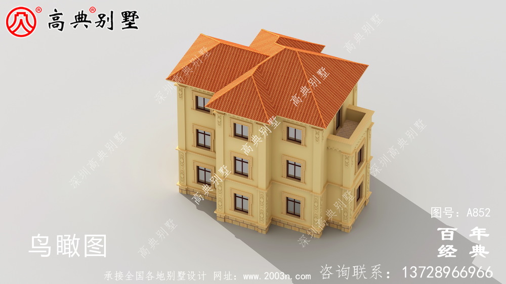 歐式三層別墅效果圖及設計圖_歐式別墅的布局圖設計