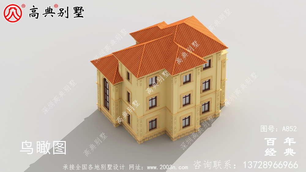 歐式三層別墅效果圖及設計圖_歐式別墅的布局圖設計