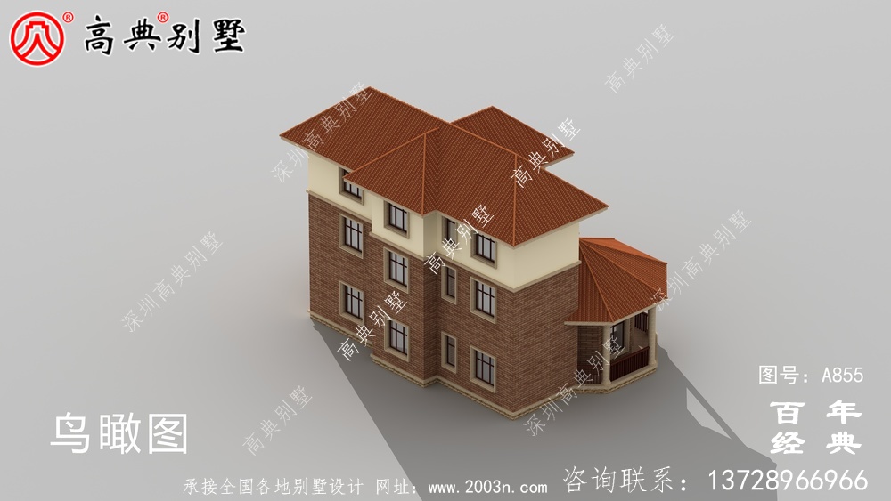 歐式奢華三層自建房設計圖紙_三層房屋設計圖施工圖紙