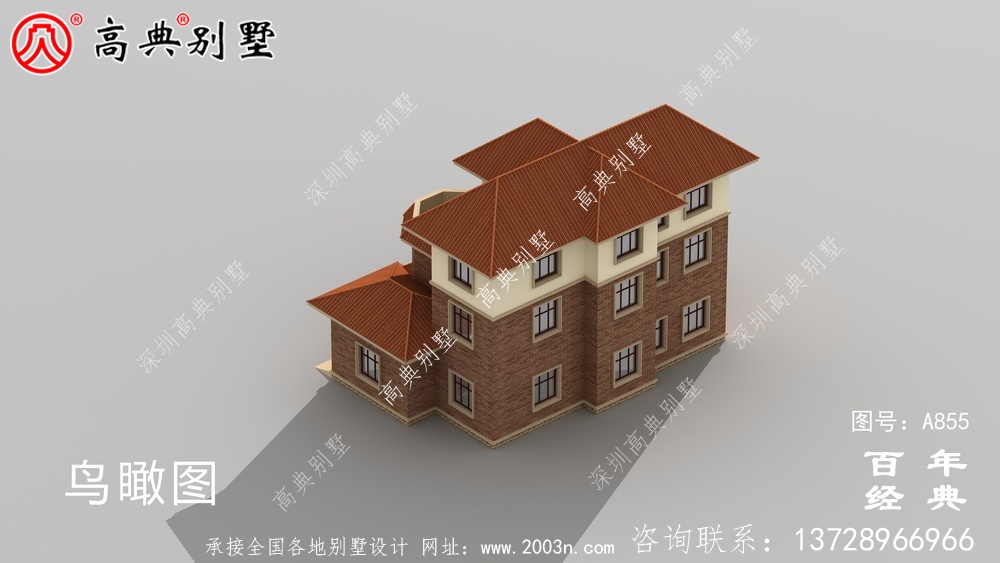 歐式奢華三層自建房設計圖紙_三層房屋設計圖施工圖紙